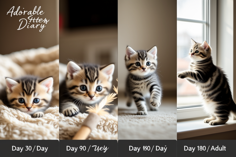 Adorable Kitten Diary: Raising an American Shorthair from Birth to Adult