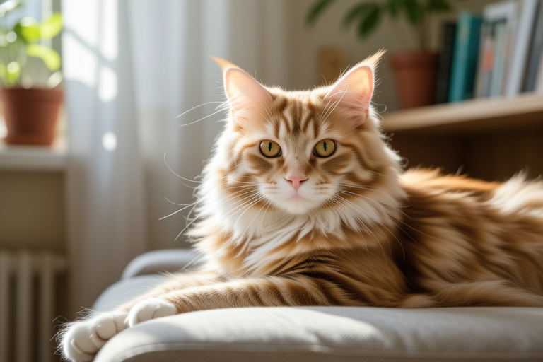 From Sunbeams to Sofas: A Day in the Life of an Orange Cat